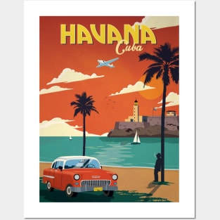 Vintage Travel Poster - Havana Cuba Posters and Art